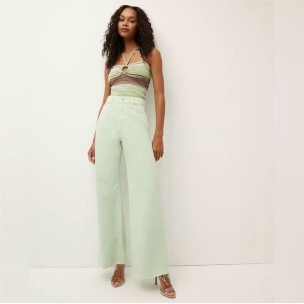Veronica Beard Taylor Jeans in Pistachio